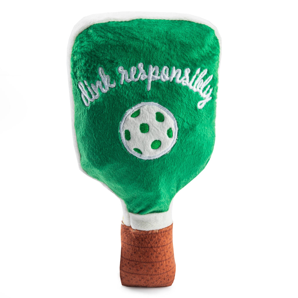Green Stripe Pickleball Paddle  | Squeaker Dog Toy