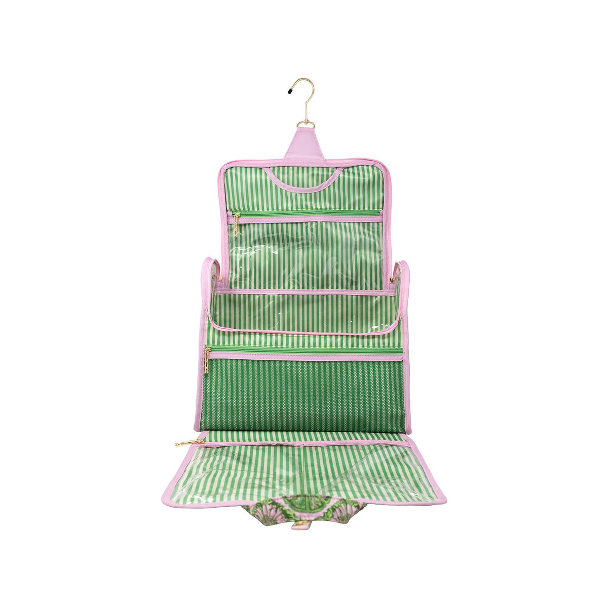 Hanging Toiletry Bag, Tropical Tiles