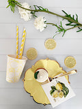 Amalfi Main Squeeze Lemons Cocktail Napkins | Set of 16