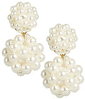 Kate Cluster Pearl Large Statement - Earrings - Belle of  the Ball - 18k Gold Plated - WS: Post