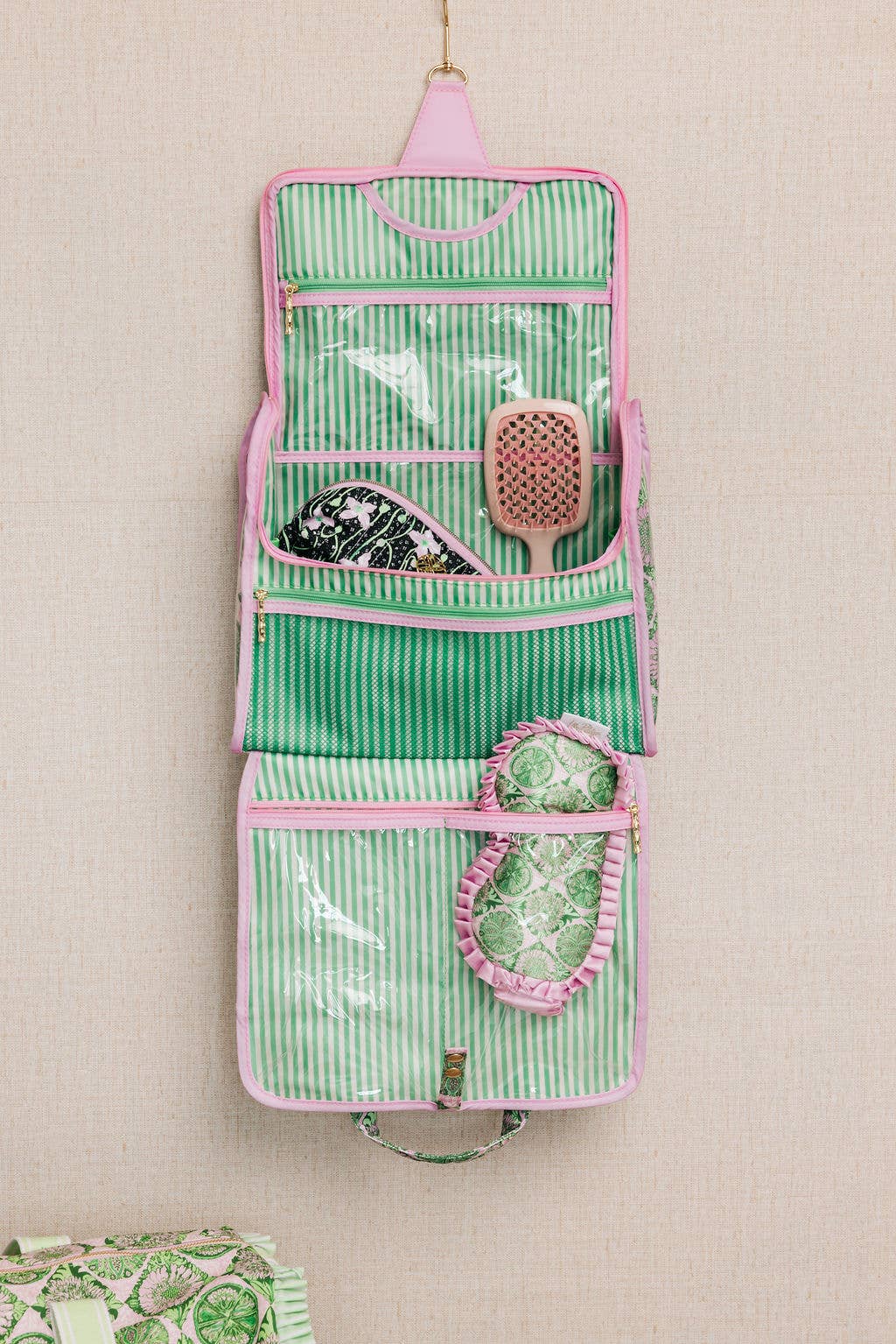 Hanging Toiletry Bag, Tropical Tiles