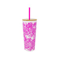 Tumbler with Straw Unforgettable Pink