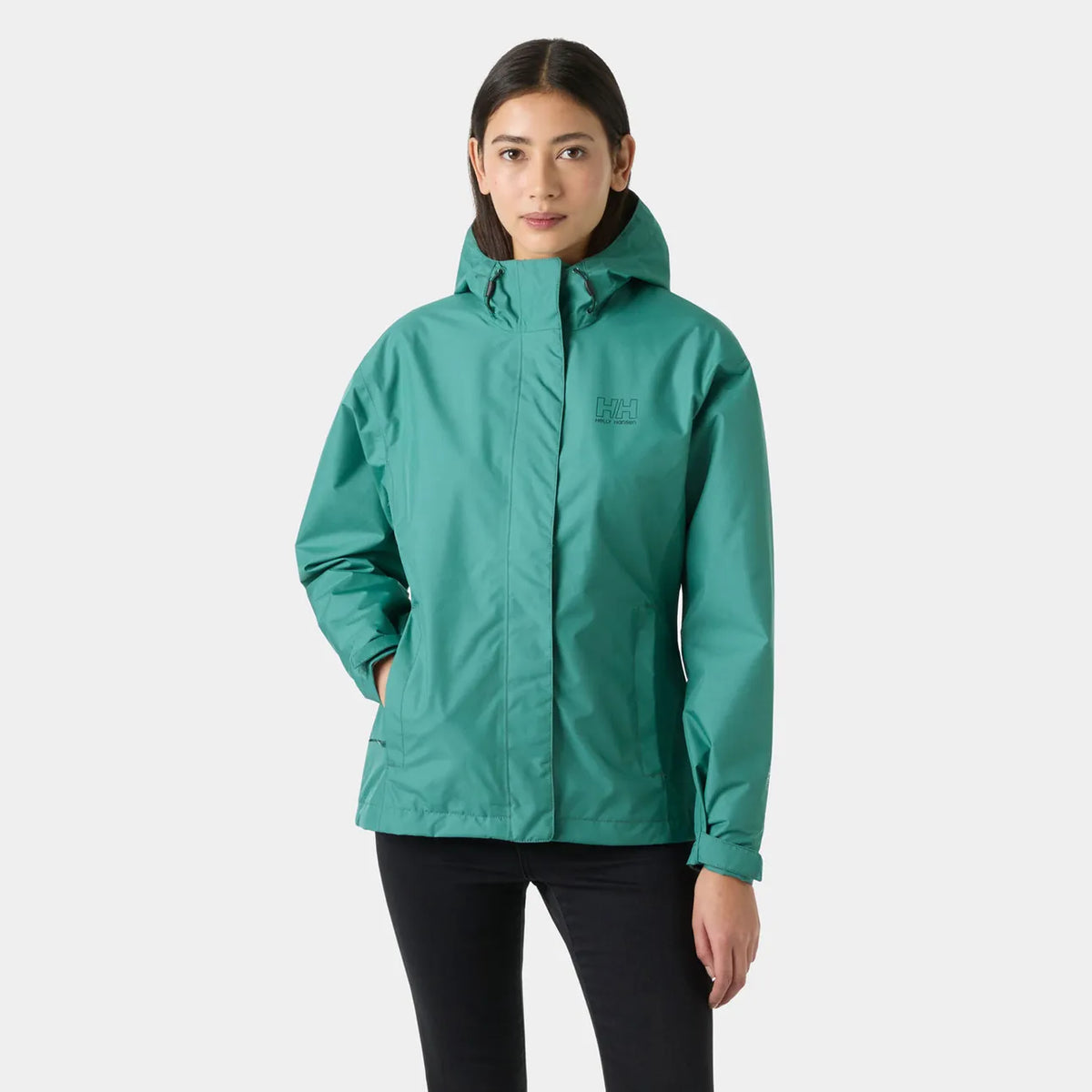 W Seven J Rain Jacket 494 Opal Green