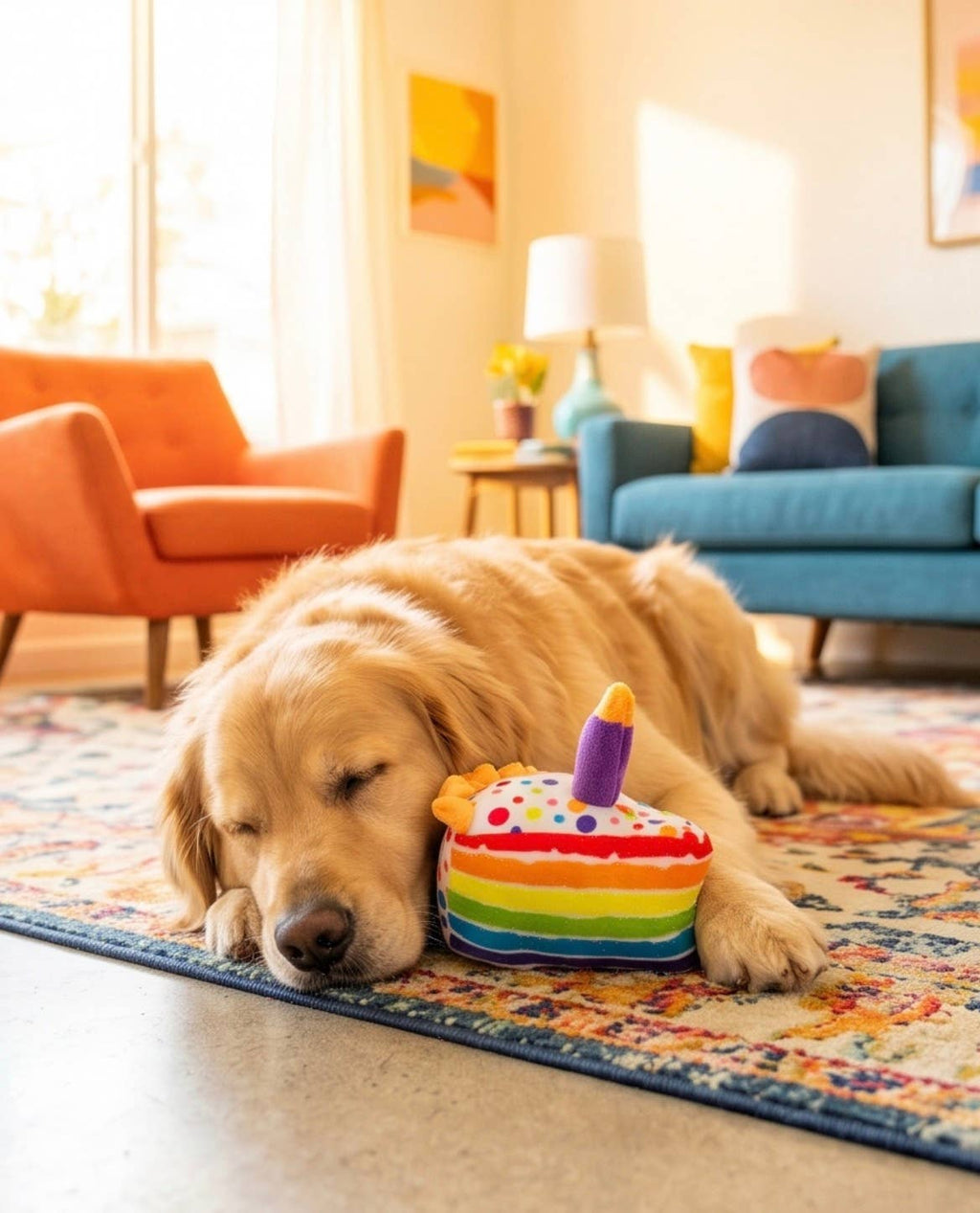 Birthday Cake Slice  | Squeaker Dog Toy