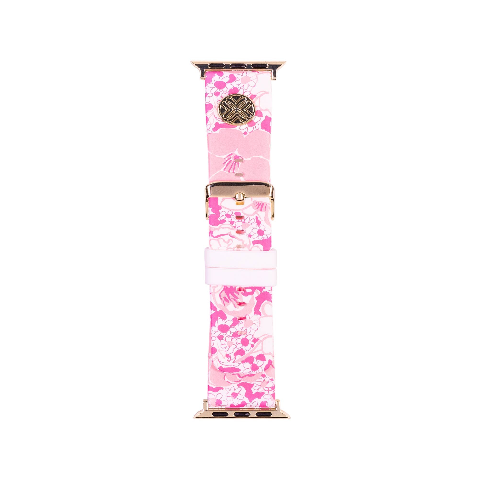 Silicone Apple Watch Band, Conch Shell Pink Burst of Joy