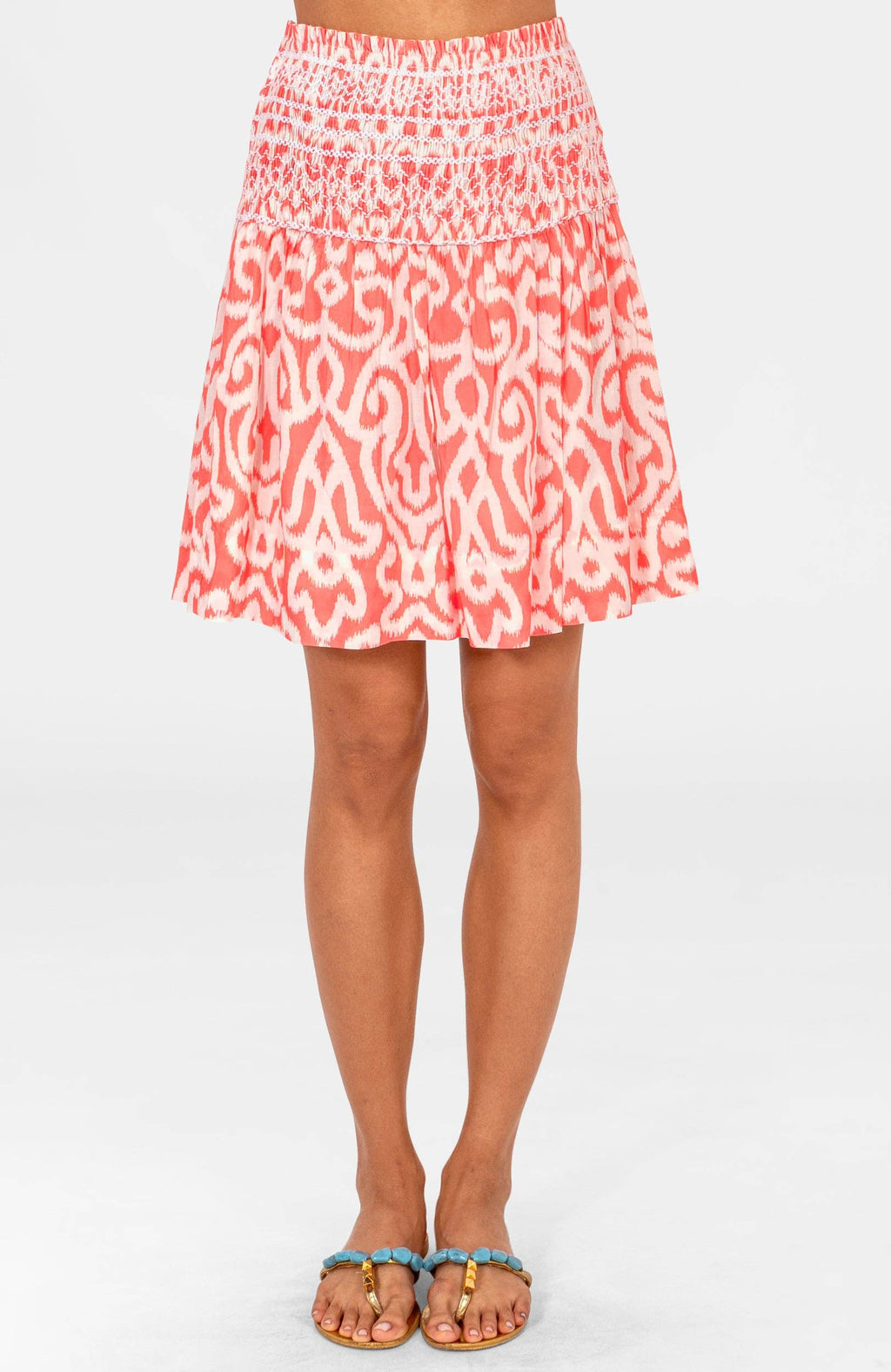 Smocked Skirt - Arabesque: Melon