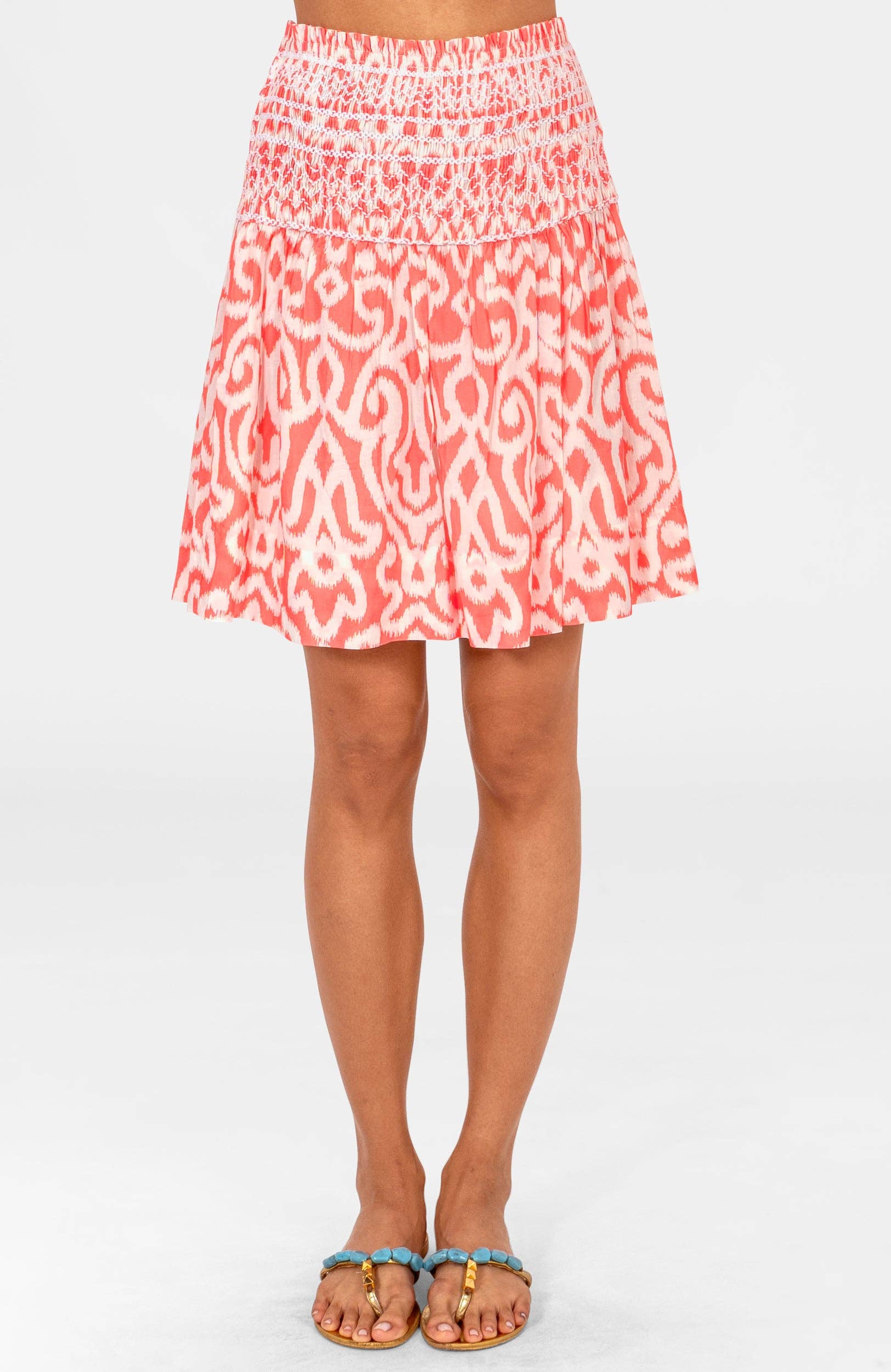 Smocked Skirt - Arabesque: Melon