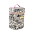 Barrel Train Case, Zebra