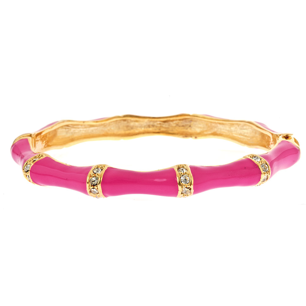 Enamel Stone Bamboo Bracelet