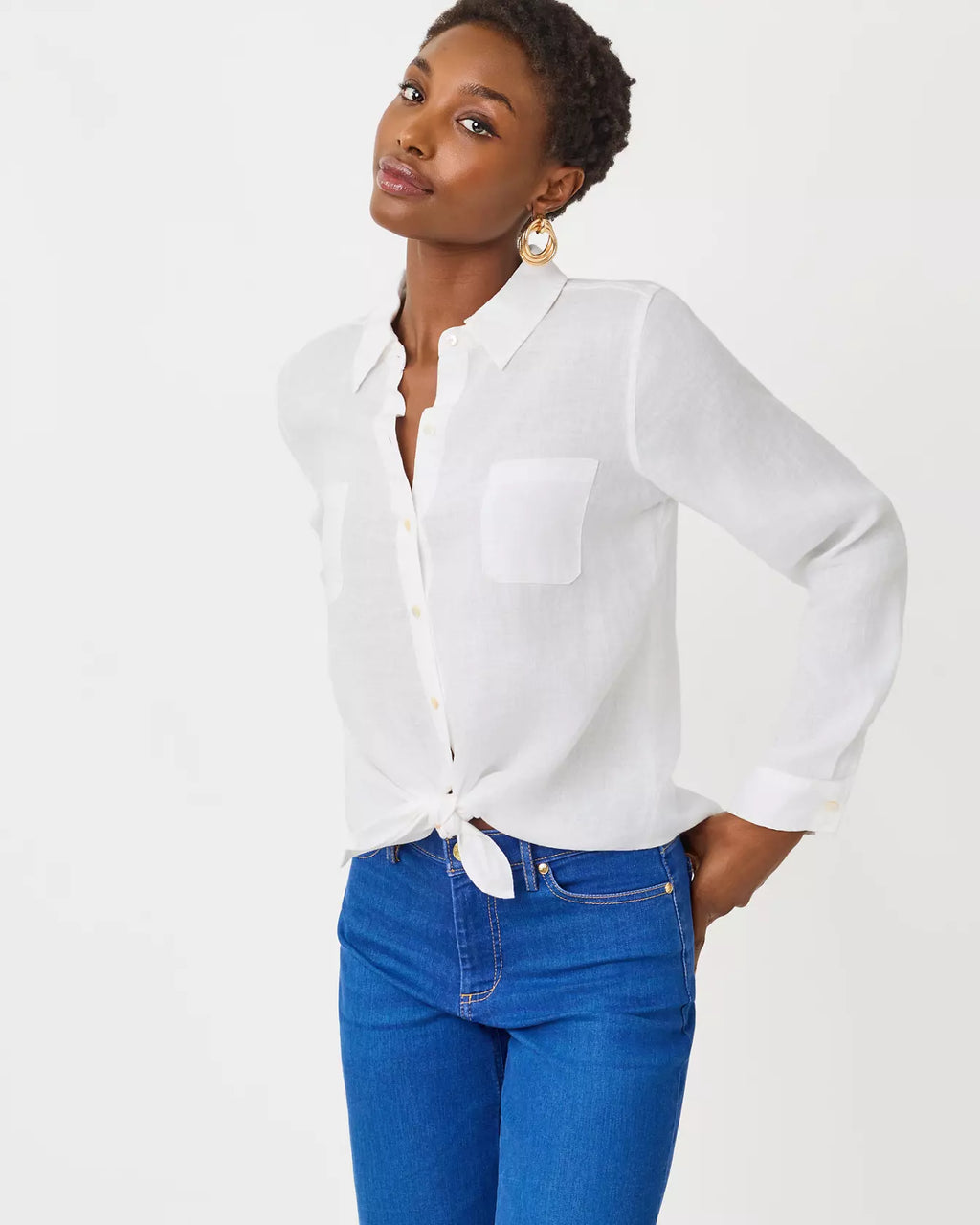 SEA VIEW BUTTON DOWN RESORT WHITE