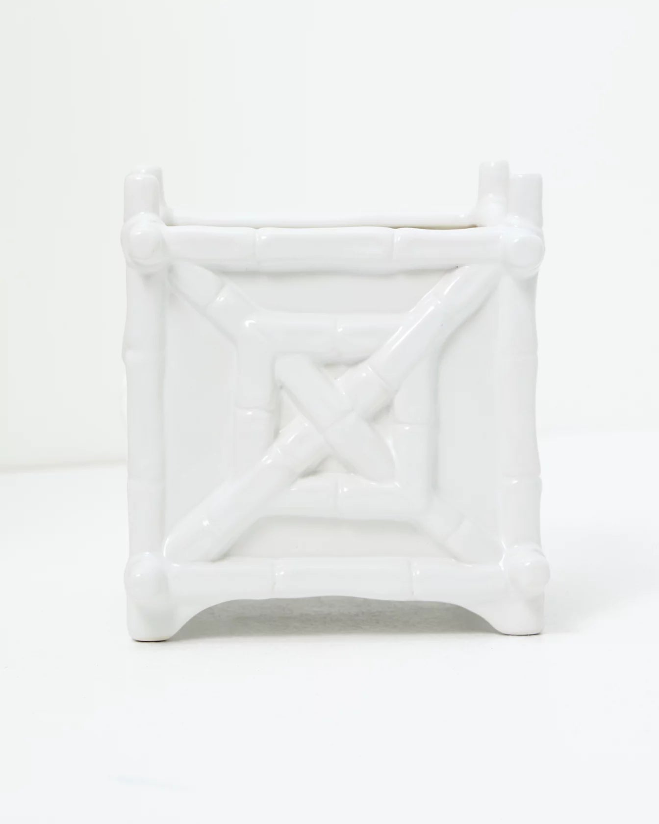 Ceramic Planter  Resort White (Bamboo(