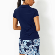 Frida Scallop Polo UPF 50+ Low Tide Navy