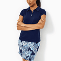 Frida Scallop Polo UPF 50+ Low Tide Navy
