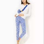FRIDA SCALLOP POLO LONG SLEEVE UPF 50 RESORT WHITE