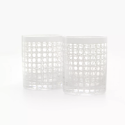 Lo Ball Glass Set  Resort White Caning