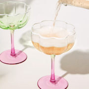 Coupe Glass Set  Jade Lime/Pink Muse Ombre