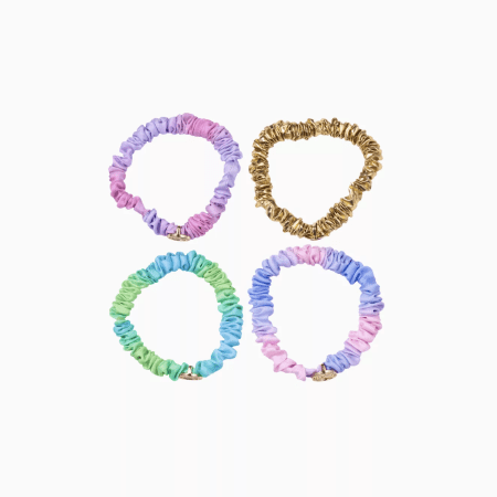 Mini Scrunchie Set of 4  Gold Lame/Ombre