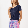 ETTA SCOOP-NECK TRUE NAVY