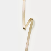 LP SKINNY LEATHER LOGO BE GOLD METALLIC
