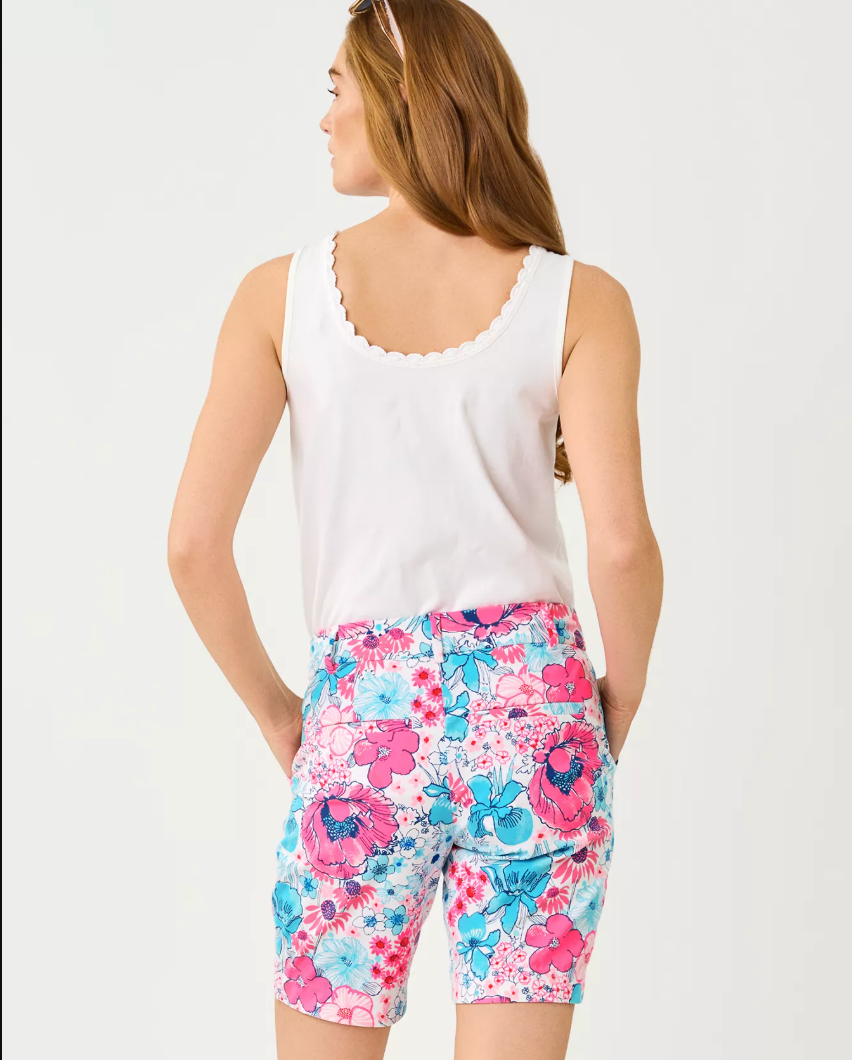 Gabbie Crochet Trimmed Tank Resort White