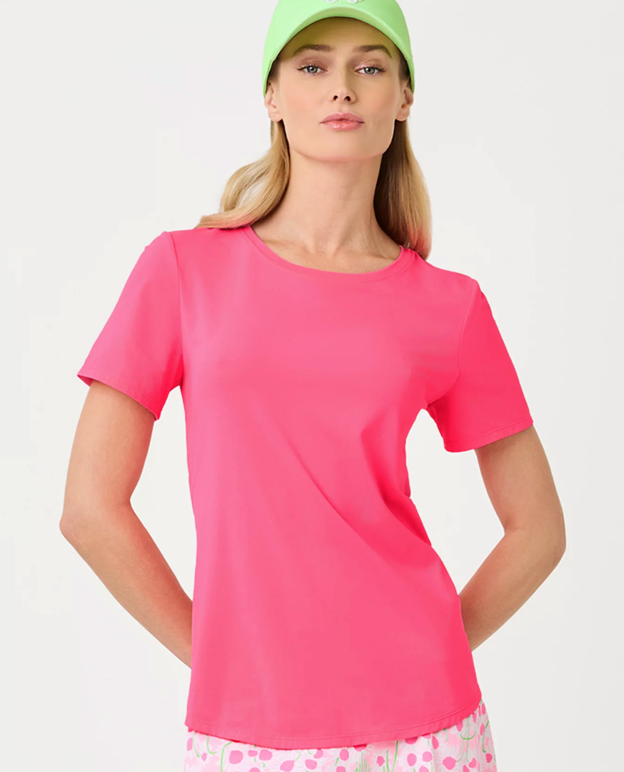 UPF 50+ Westley Active Tee Cherry Blossom Pink