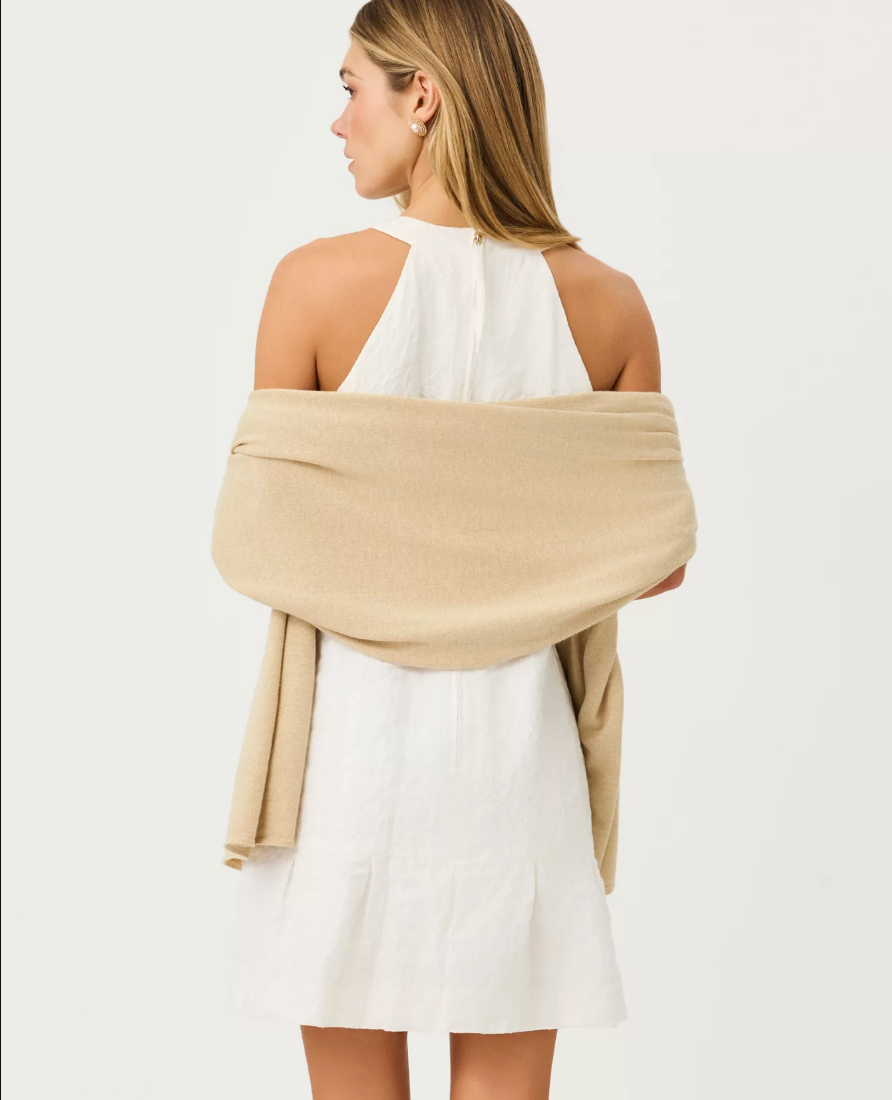 Lanelle Wrap Heathered Wicker Tan