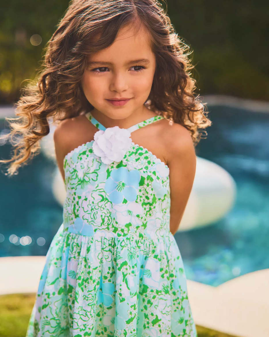 Madelin Flower Dress Mint Condition Burst Of Joy