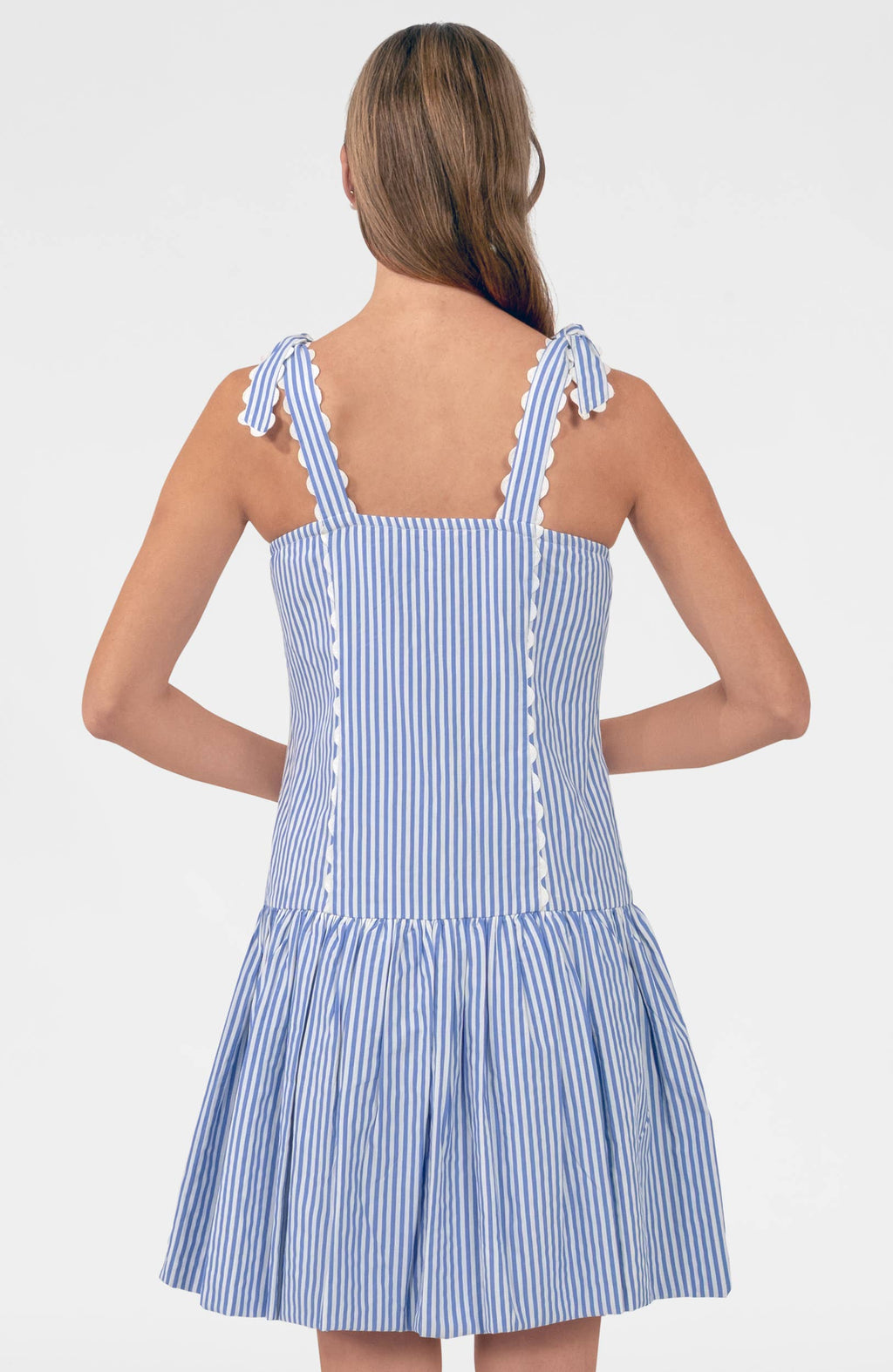 Ric Roc & Roll Dress - Stripe: Periwinkle