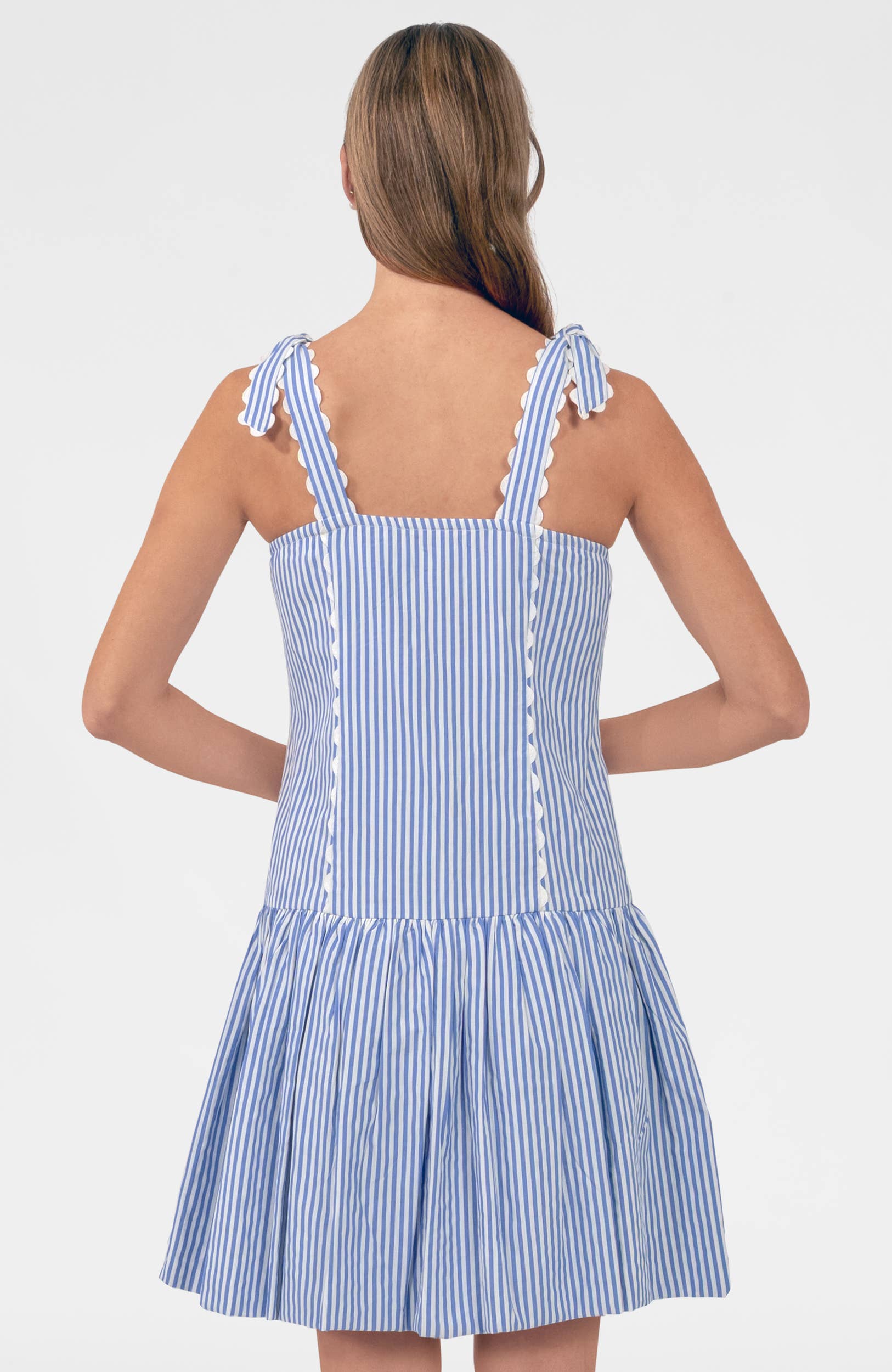 Ric Roc & Roll Dress - Stripe: Periwinkle