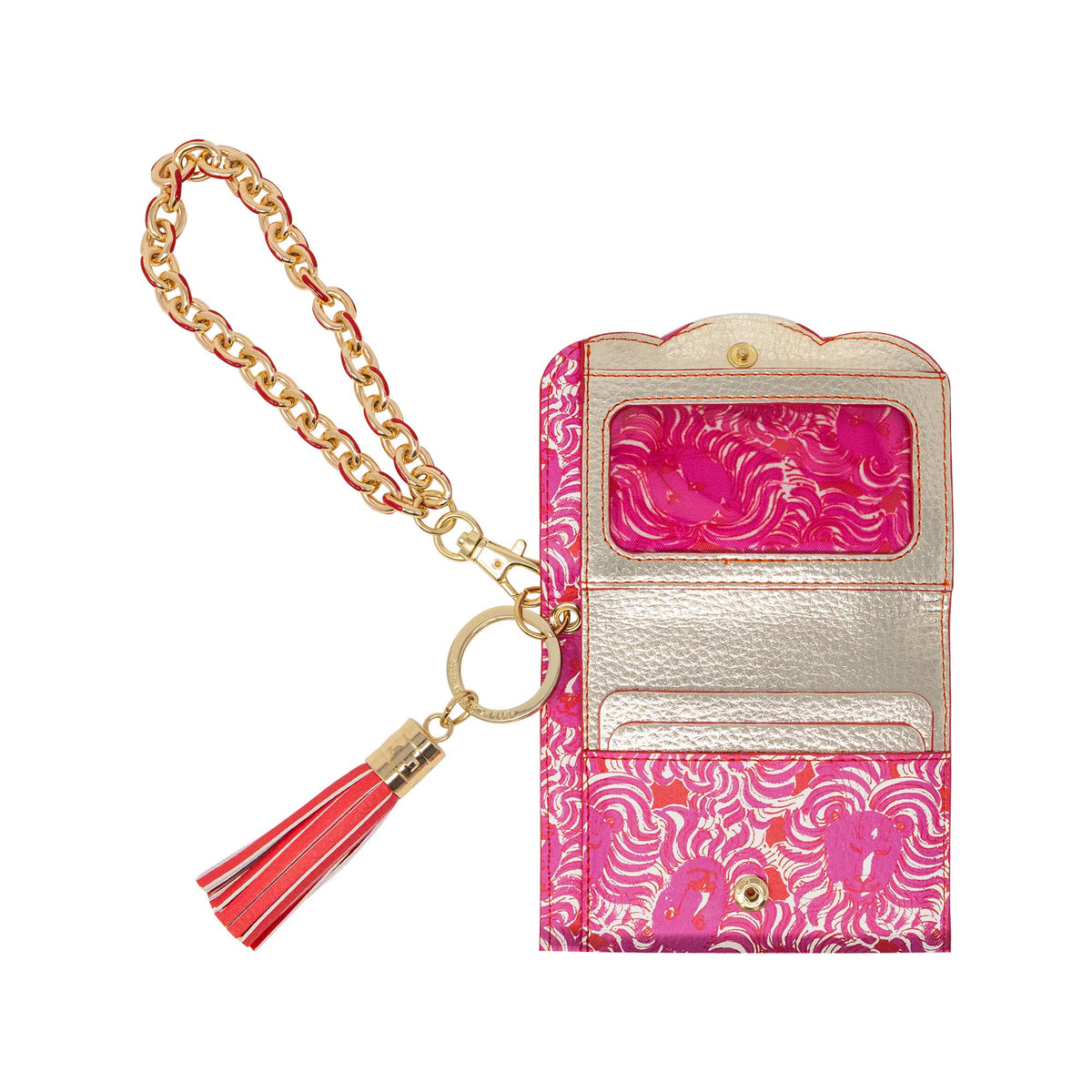 Snap Card Case, Strawberry Red Pride of Lilly