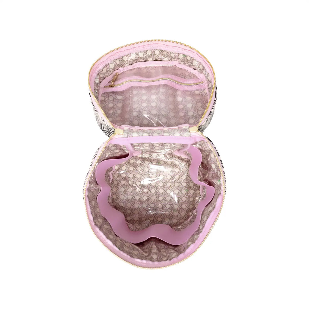 Barrel Train Case, Zebra