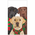 GUEST TOWEL- MERRY LABRADORS