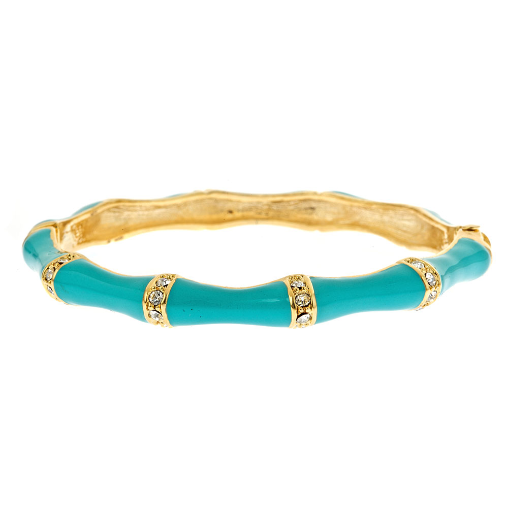 Enamel Stone Bamboo Bracelet