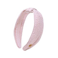Eyelet Low Knot Headband Conch Shell Pink