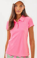 Frida Scallop Polo UPF 50+ Rousseau Pink