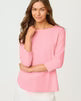 Key West 3/4 Sleeve Top Conch Shell Pink