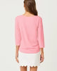 Key West 3/4 Sleeve Top Conch Shell Pink