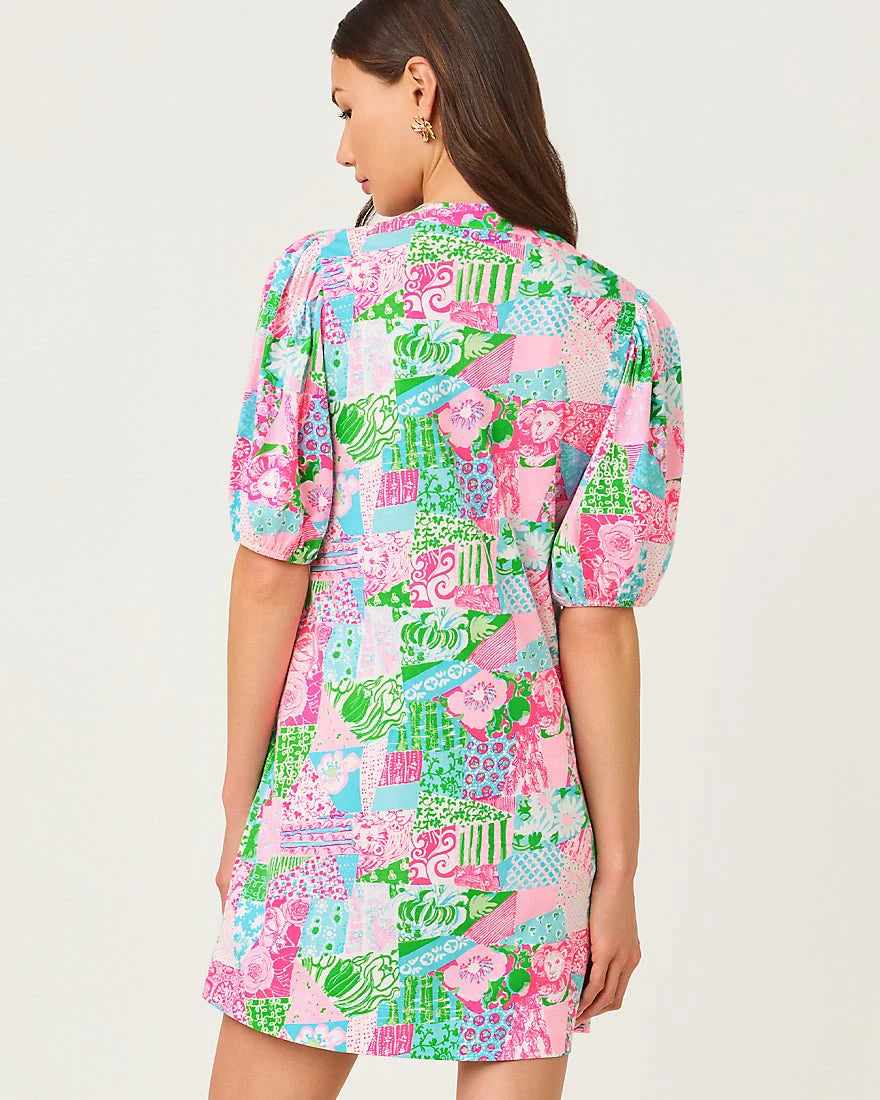Carey Dress Multi Crazy Quilt