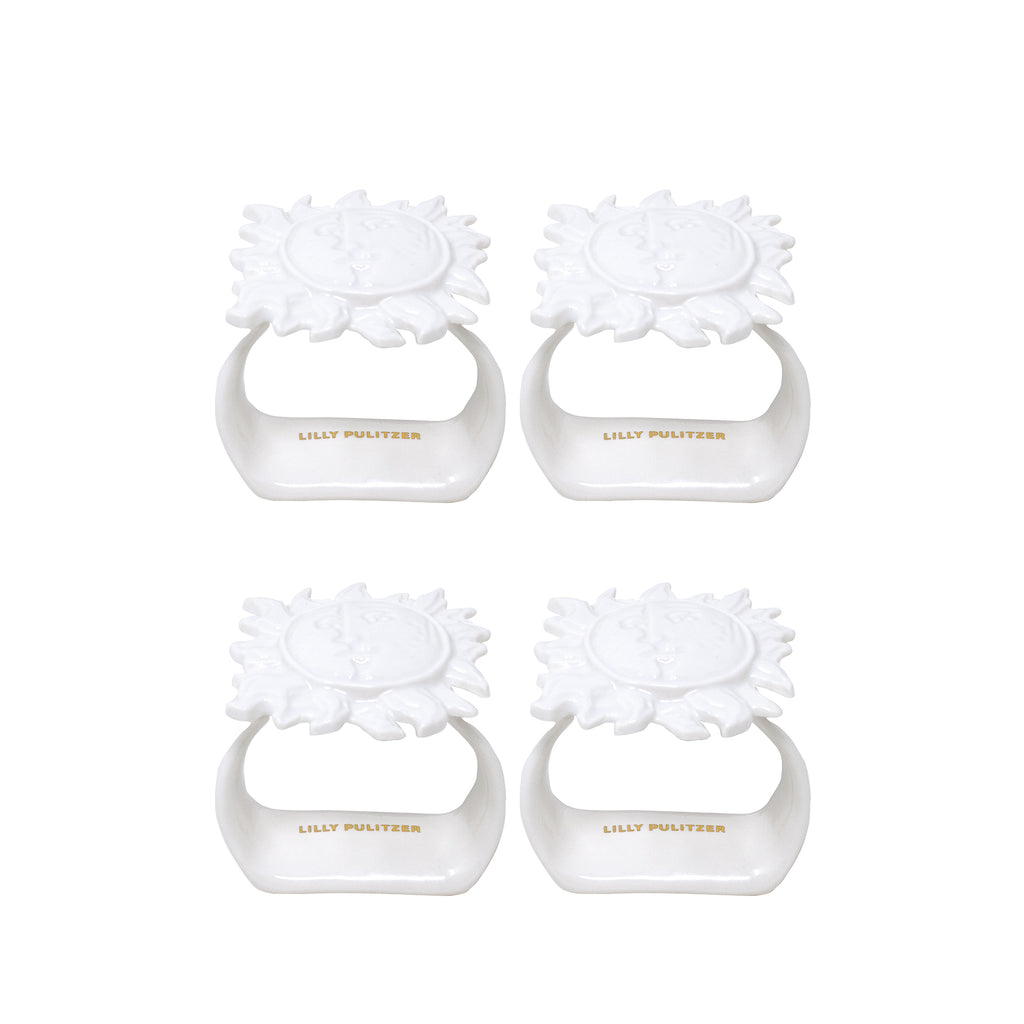 Napkins Ring Set Sun Tiles Home