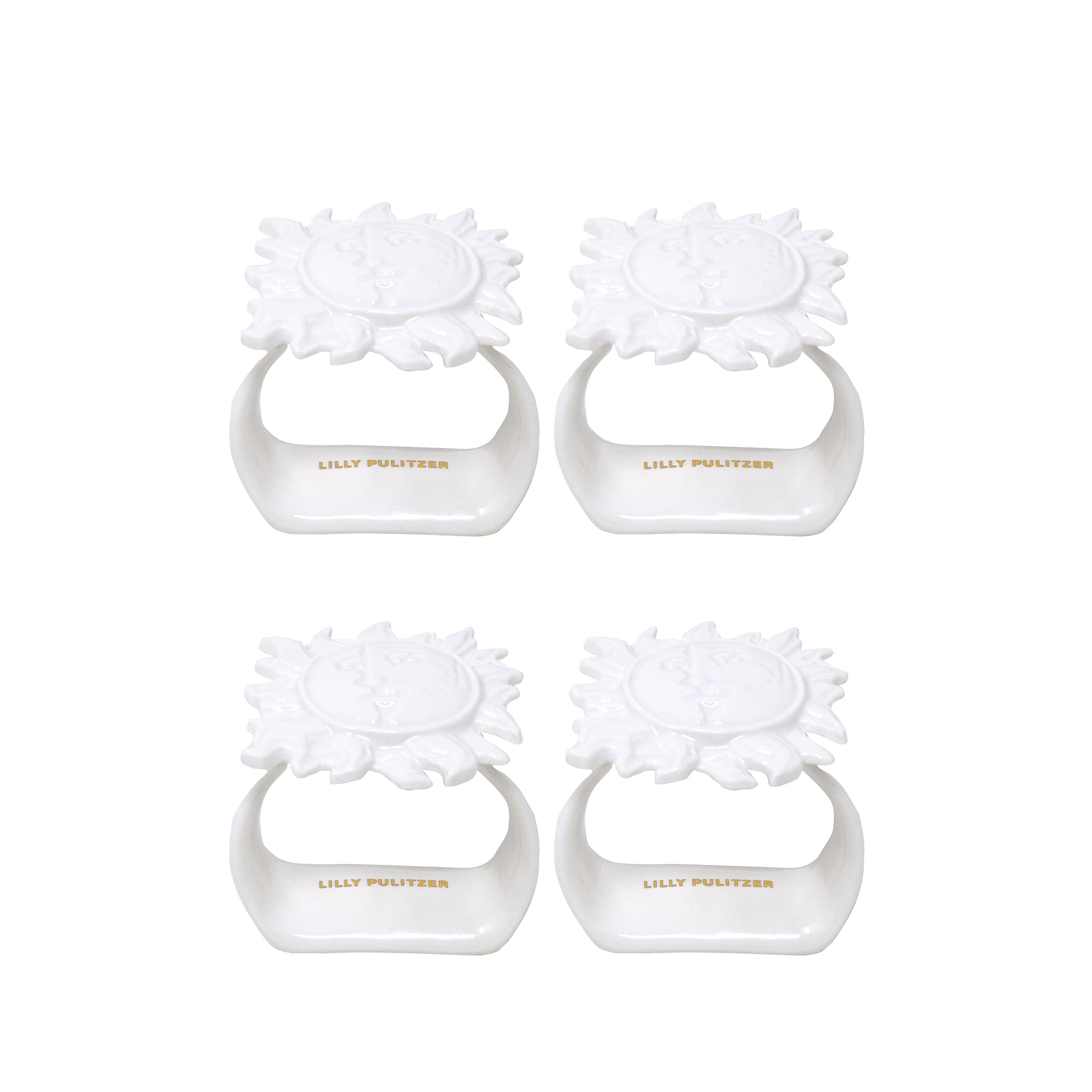 Napkins Ring Set Sun Tiles Home